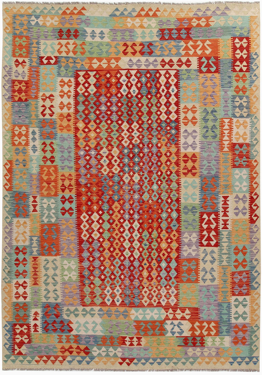Kilim 6' 8 x 9' 9 - No. 58341 - ALRUG Rug Store
