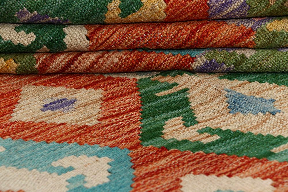 Kilim 6' 5 x 9' 9 - No. 58352 - ALRUG Rug Store