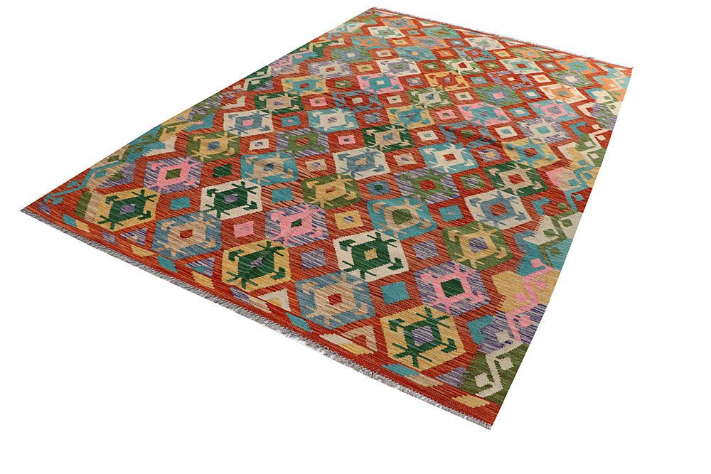 Kilim 6' 5 x 9' 9 - No. 58352 - ALRUG Rug Store