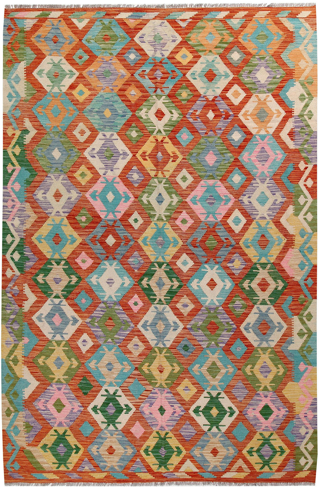 Kilim 6' 5 x 9' 9 - No. 58352 - ALRUG Rug Store