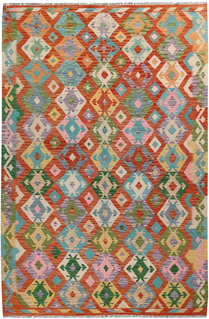 Kilim 6' 5 x 9' 9 - No. 58352 - ALRUG Rug Store