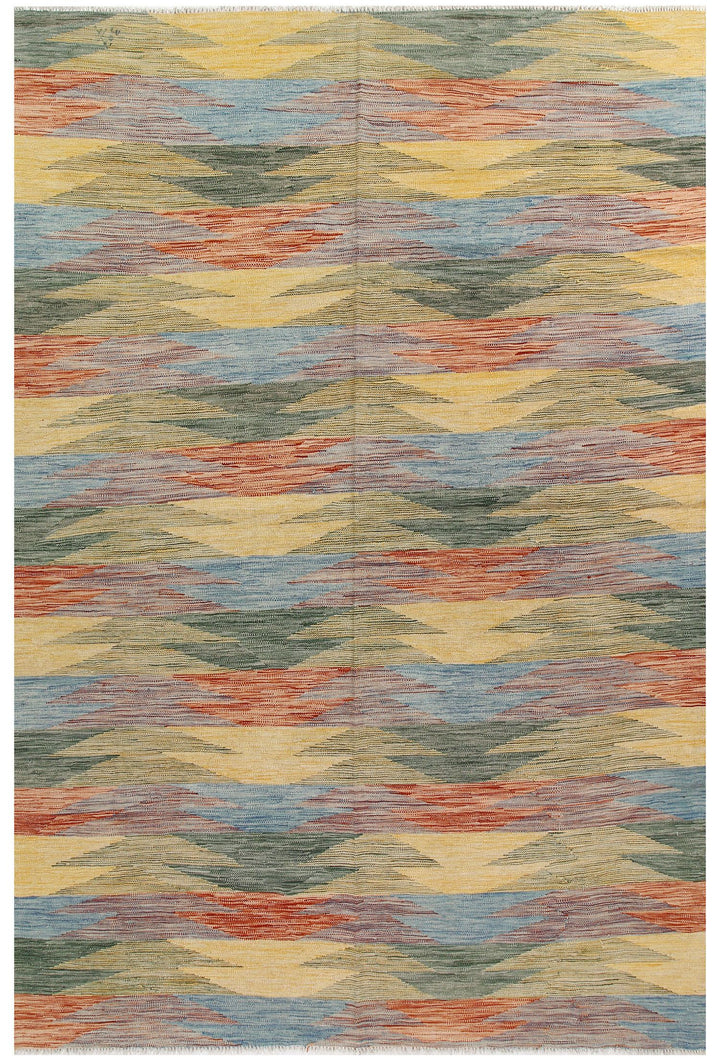 Kilim 6' 7 x 9' 6 - No. 58353 - ALRUG Rug Store