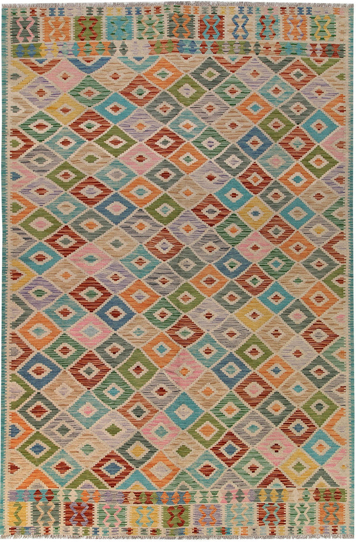 Kilim 6' 5 x 9' 8 - No. 58357 - ALRUG Rug Store