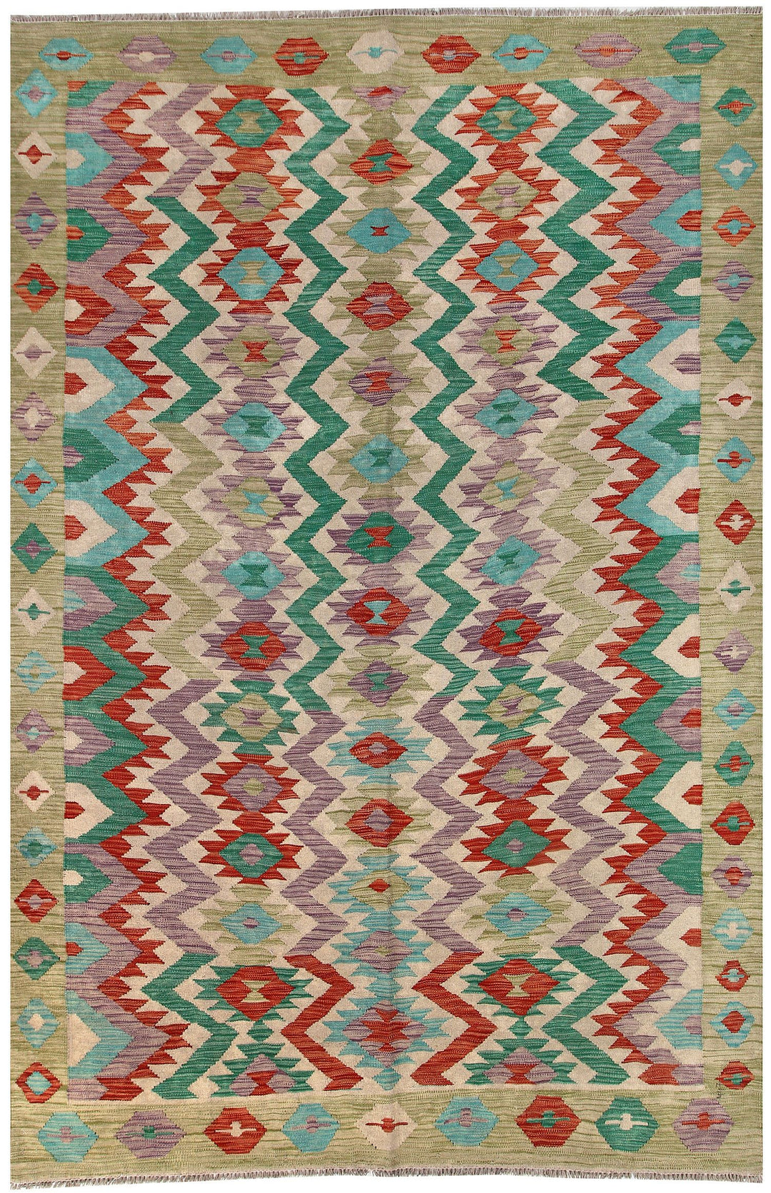 Kilim 6' 3 x 9' 7 - No. 58367 - ALRUG Rug Store