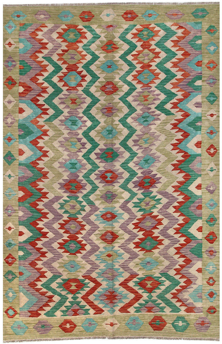 Kilim 6' 3 x 9' 7 - No. 58367 - ALRUG Rug Store
