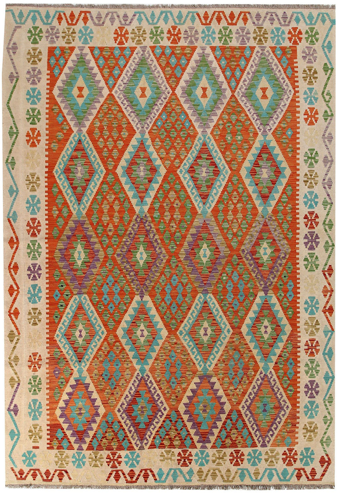 Kilim 6' 8 x 9' 8 - No. 58375 - ALRUG Rug Store