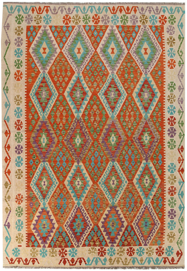 Kilim 6' 8 x 9' 8 - No. 58375 - ALRUG Rug Store