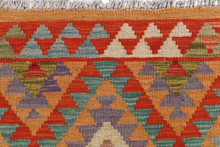 Multi Colored Kilim 2' 9 x 12' 11 - No. 58379 - ALRUG Rug Store