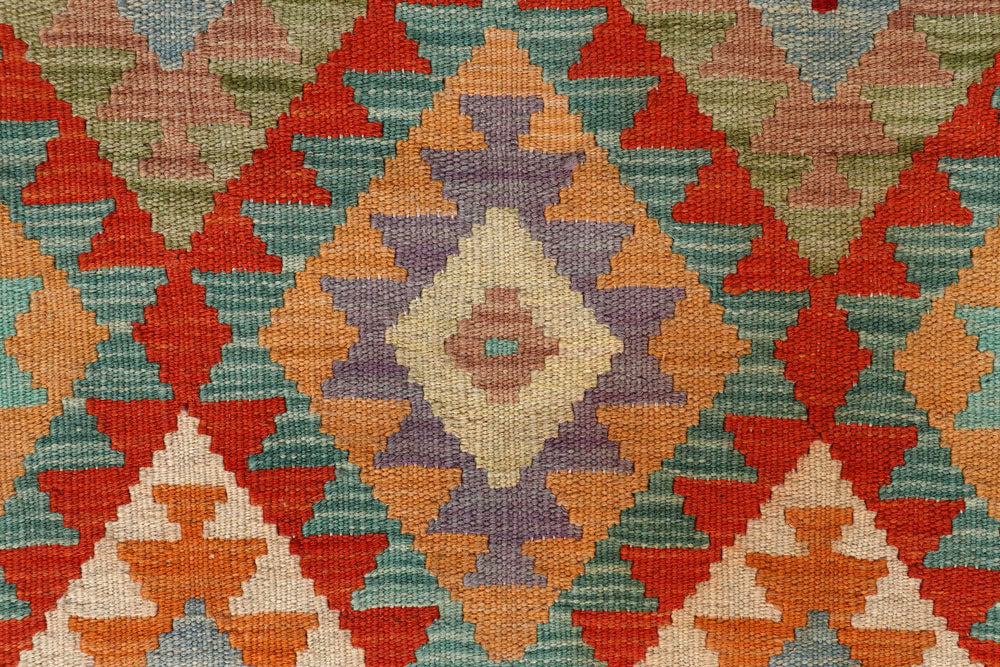 Multi Colored Kilim 2' 9 x 12' 11 - No. 58379 - ALRUG Rug Store