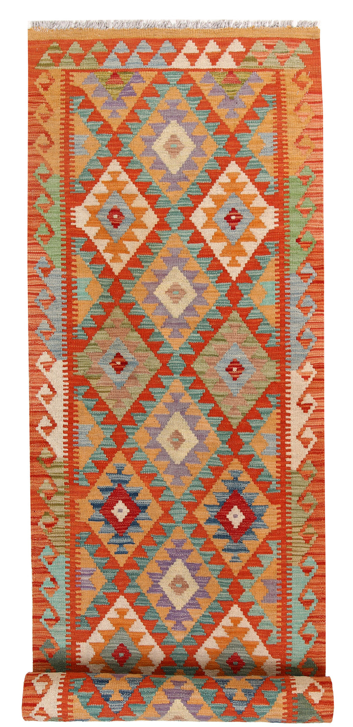 Multi Colored Kilim 2' 9 x 12' 11 - No. 58379 - ALRUG Rug Store