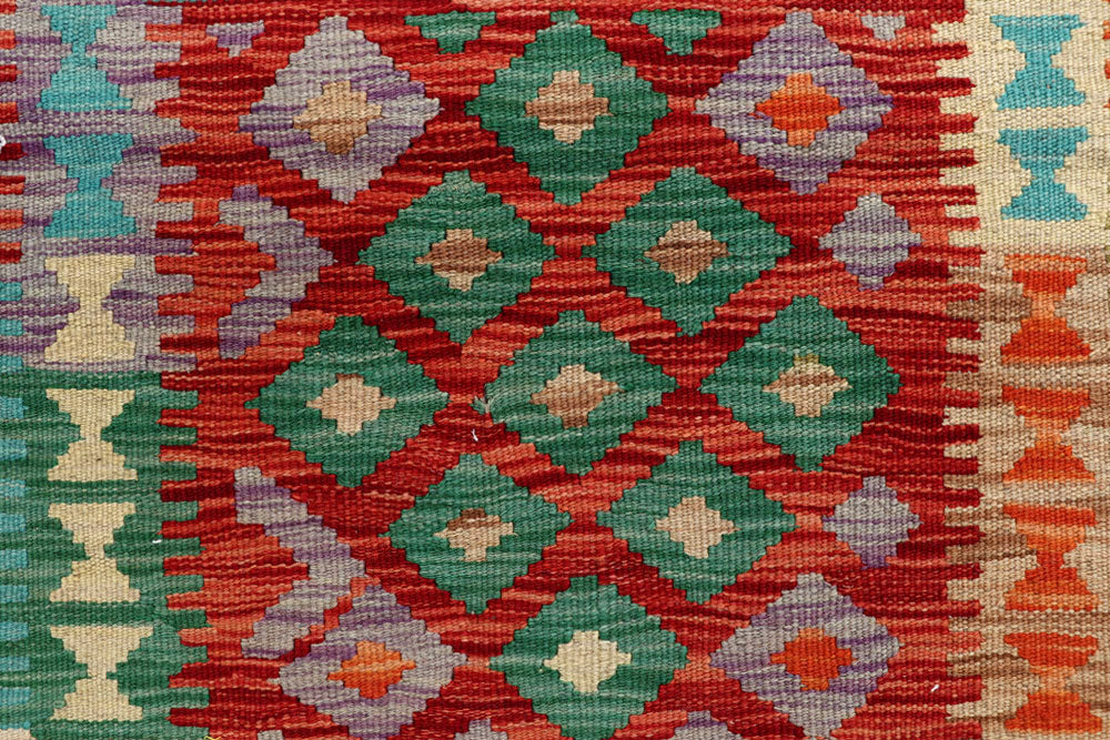 Multi Colored Kilim 2' 8 x 12' 6 - No. 58380 - ALRUG Rug Store