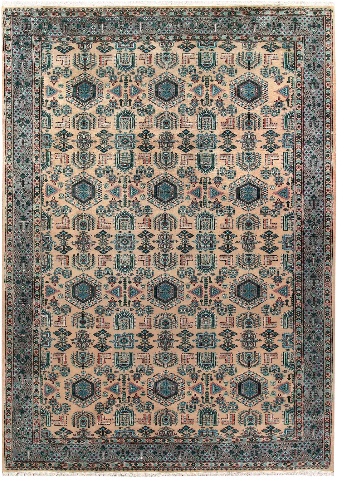 Blanched Almond Caucasian 7' 10 x 11' - No. 58399 - ALRUG Rug Store