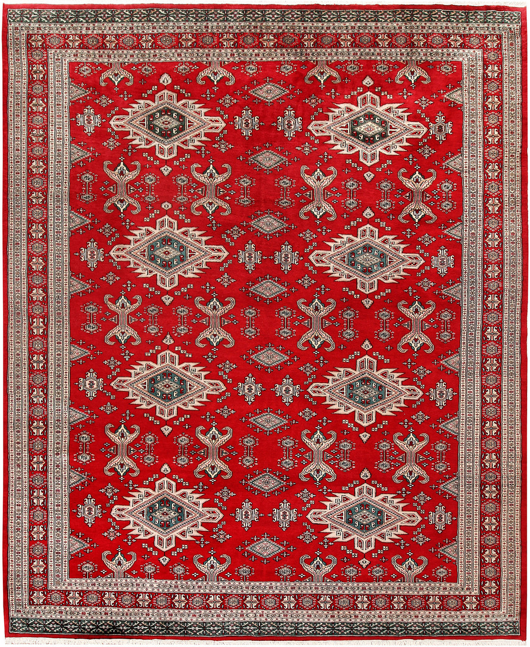 Firebrick Caucasian 8' 1 x 9' 9 - No. 58505 - ALRUG Rug Store