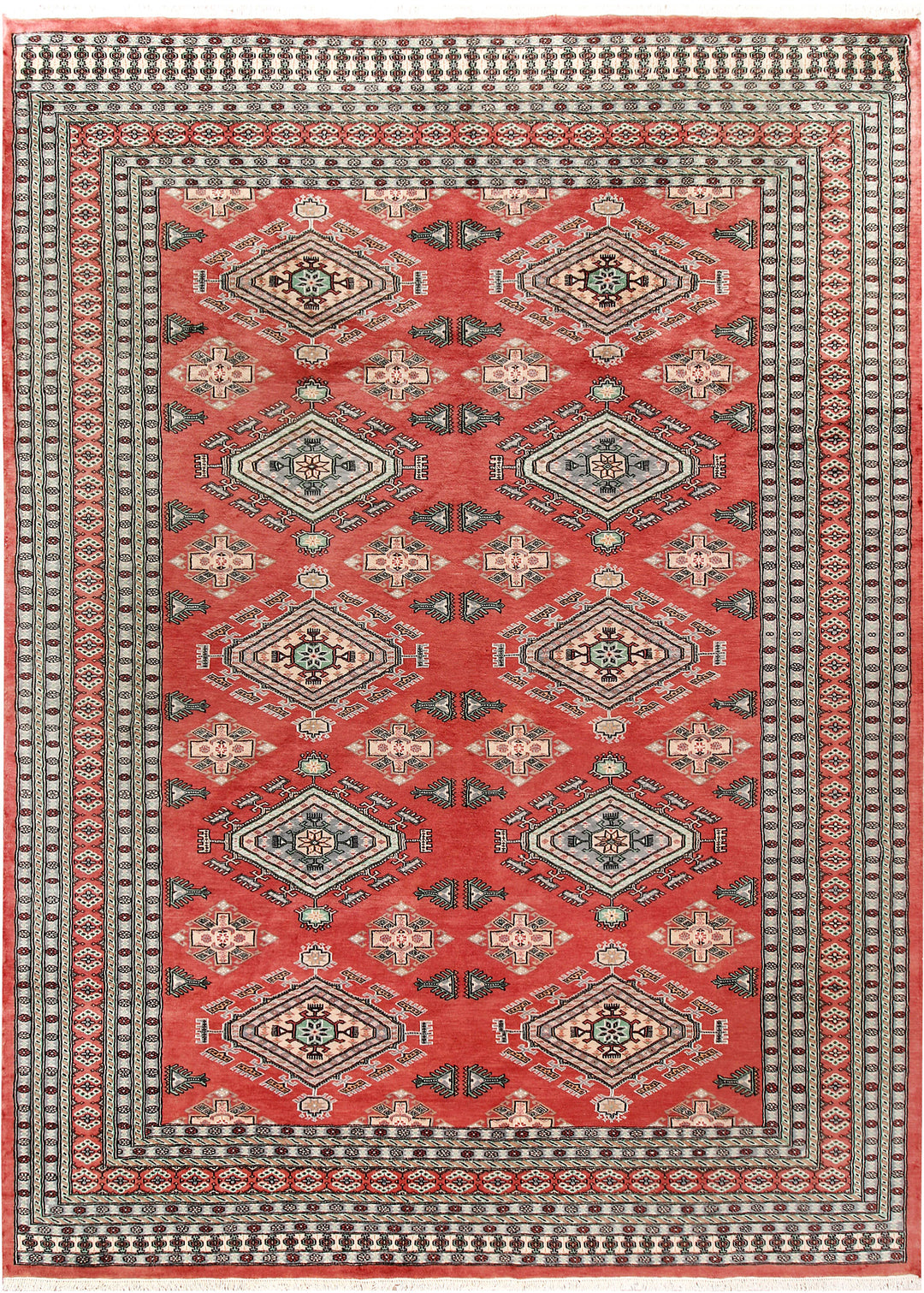 Indian Red Caucasian 8' 1 x 10' 11 - No. 58510 - ALRUG Rug Store