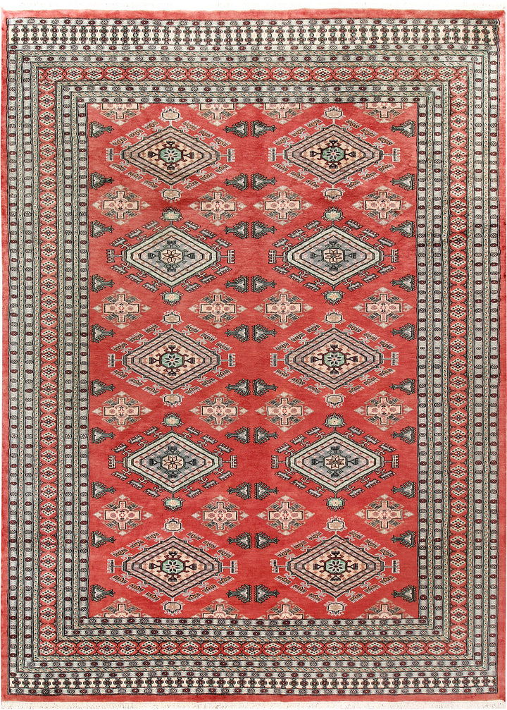 Indian Red Caucasian 8' 1 x 10' 11 - No. 58510 - ALRUG Rug Store