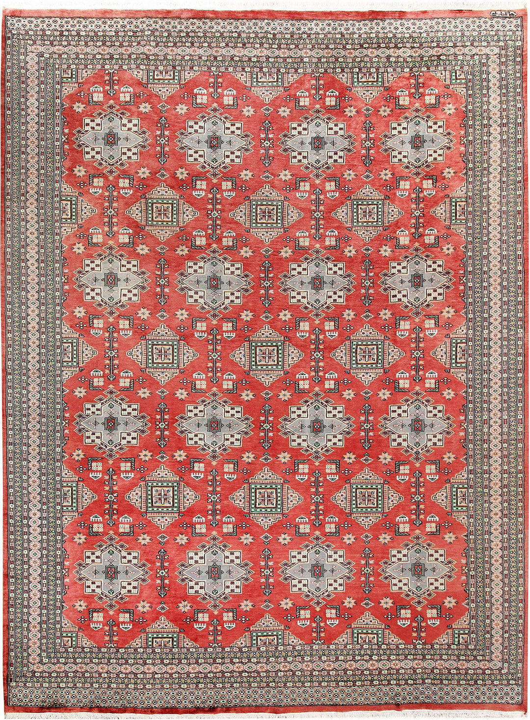 Indian Red Caucasian 8' 3 x 10' 10 - No. 58514 - ALRUG Rug Store