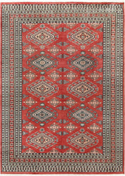 Indian Red Caucasian 8'  1" x 11'  3" - No. QA21182
