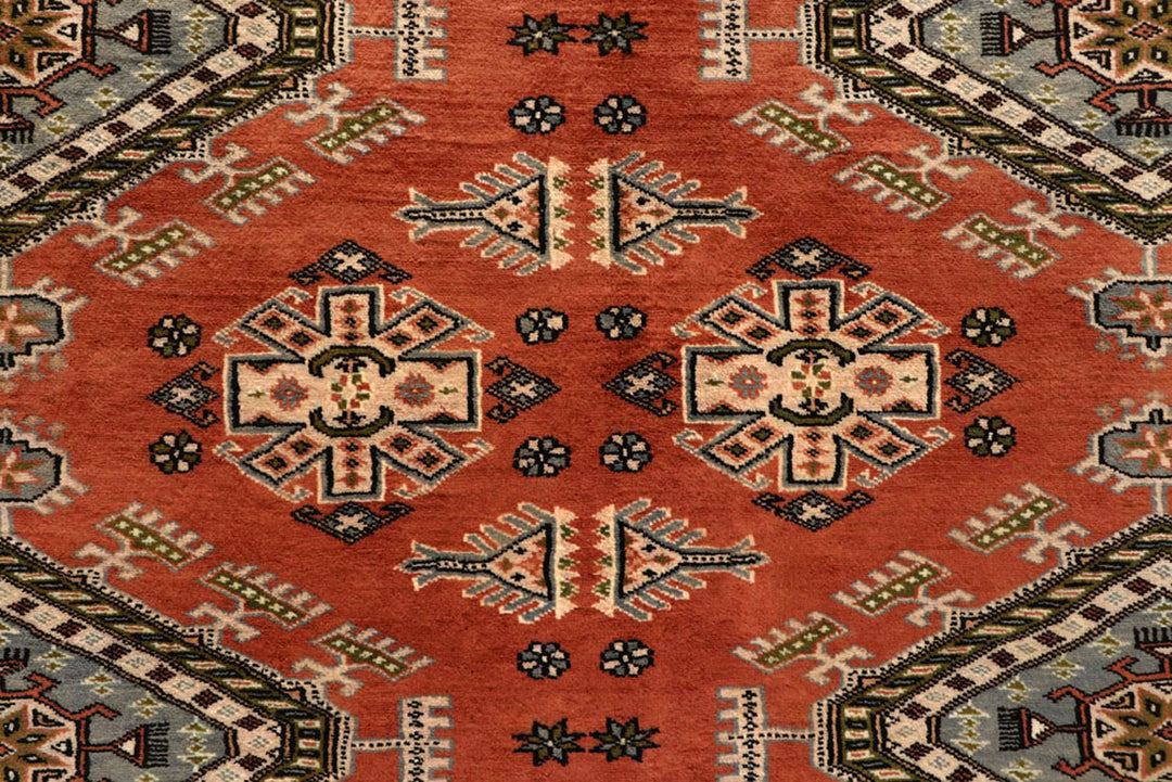 Dark Salmon Caucasian 8'  1" x 10'  9" - No. QA66354