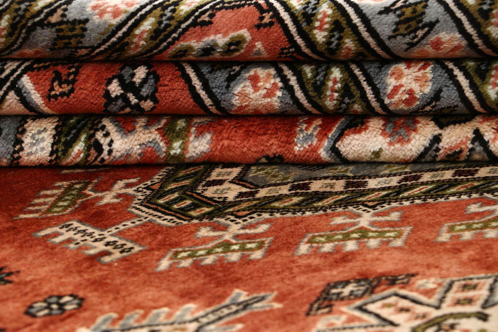 Dark Salmon Caucasian 8' 1 x 10' 9 - No. 58520 - ALRUG Rug Store