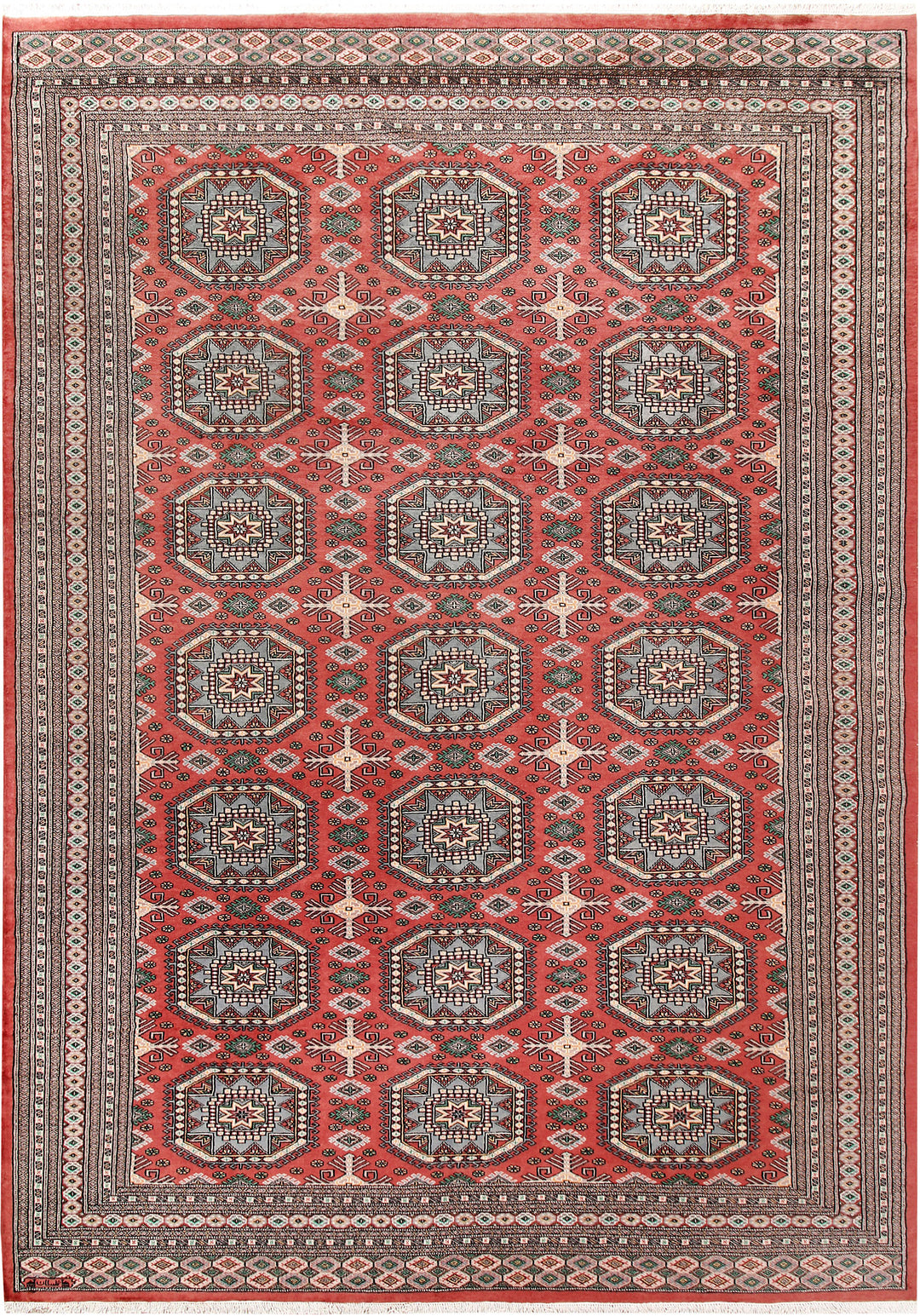 Indian Red Caucasian 8' 2 x 11' 8 - No. 58522 - ALRUG Rug Store