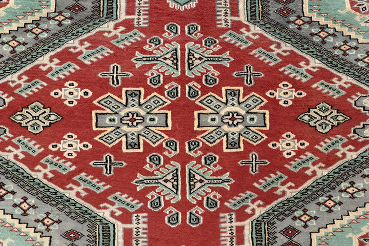 Indian Red Caucasian 8' 2 x 11' 4 - No. 58523 - ALRUG Rug Store