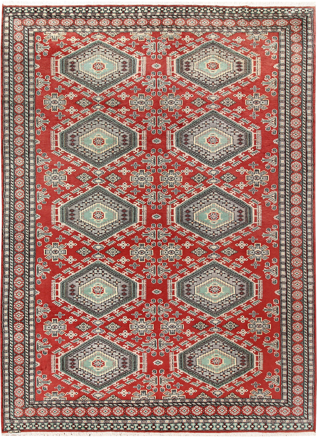 Indian Red Caucasian 8' 2 x 11' 4 - No. 58523 - ALRUG Rug Store