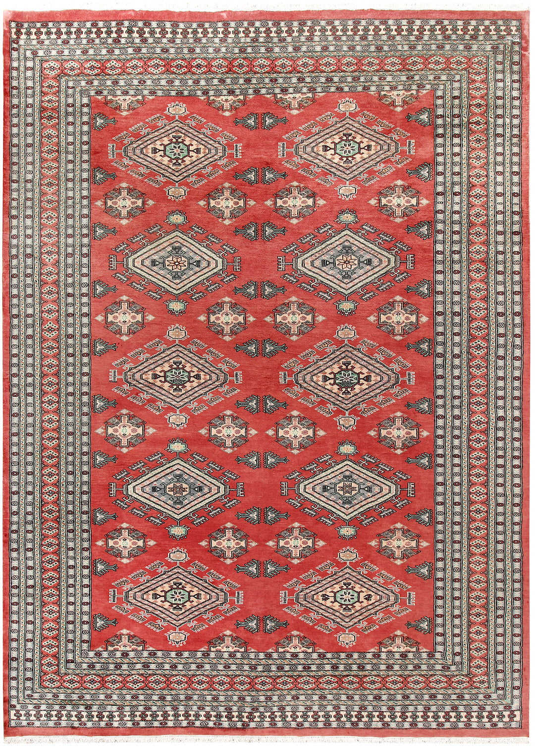 Indian Red Caucasian 8' 2 x 11' 3 - No. 58525 - ALRUG Rug Store