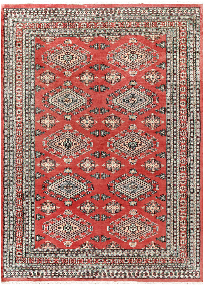 Indian Red Caucasian 8' 2 x 11' 3 - No. 58525 - ALRUG Rug Store