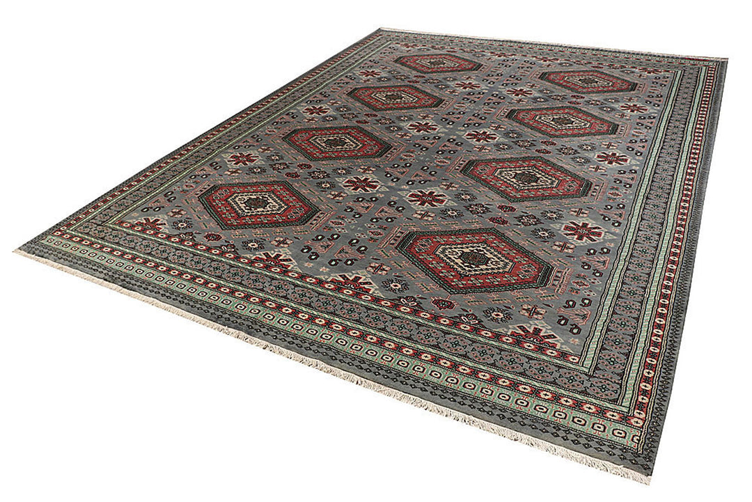 Grey Caucasian 8'  1" x 10'  6" - No. QA32458