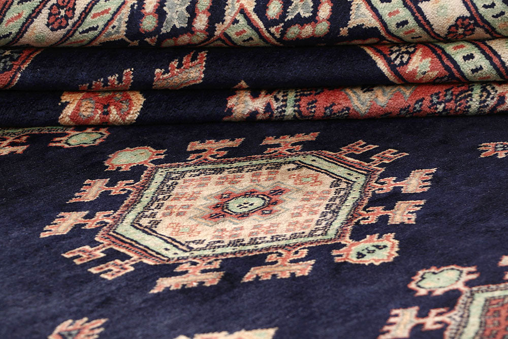 Dark Blue Caucasian 8' 3 x 11' 2 - No. 58537 - ALRUG Rug Store