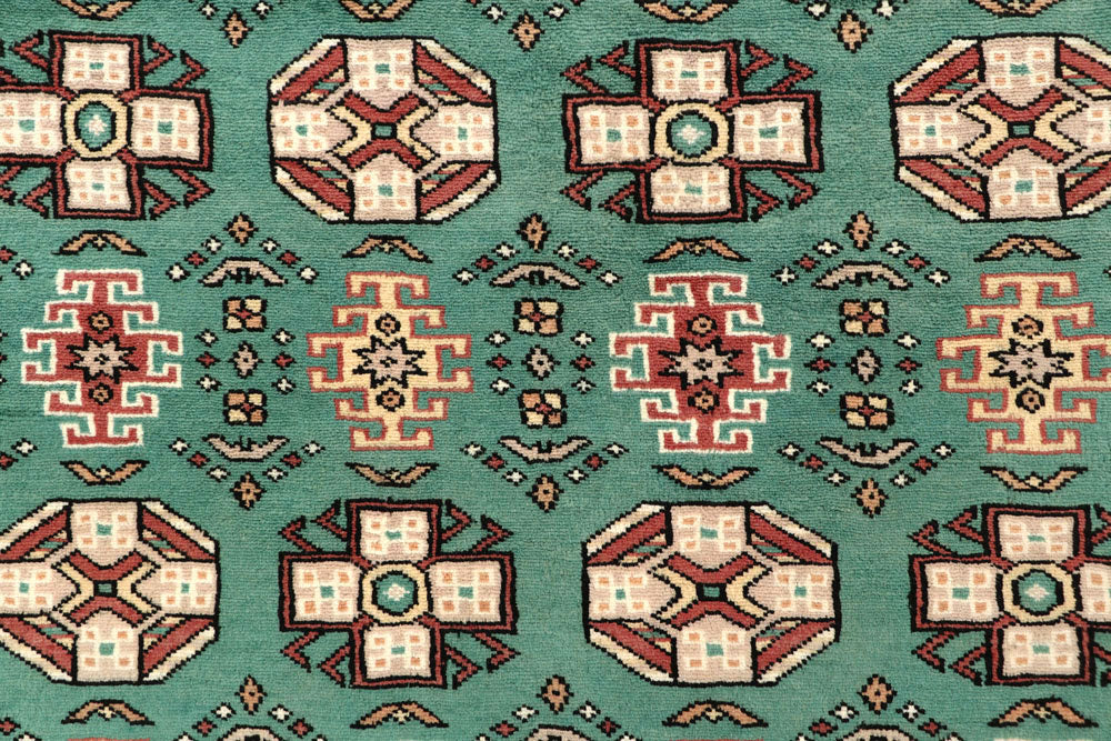 Medium Sea Green Caucasian 8' 4 x 11' 1 - No. 58538 - ALRUG Rug Store