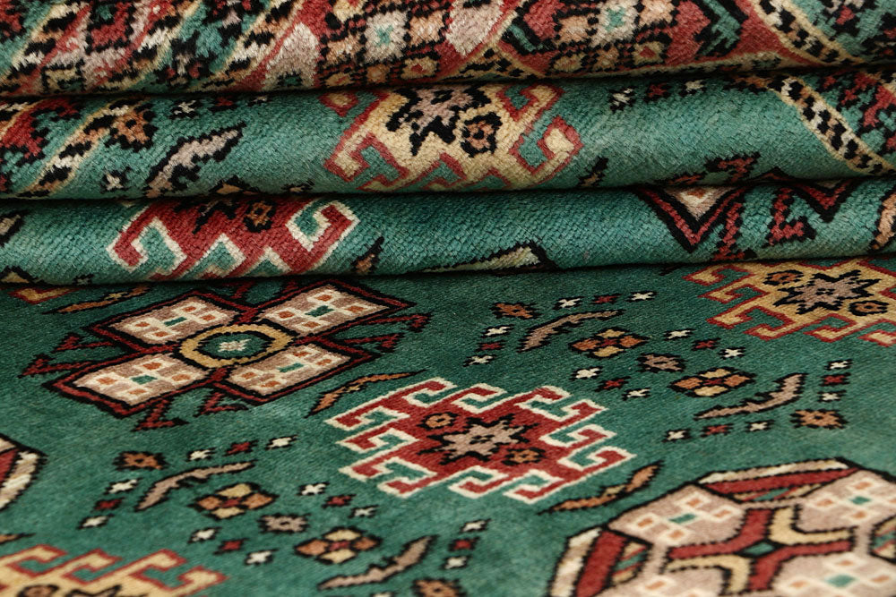 Medium Sea Green Caucasian 8' 4 x 11' 1 - No. 58538 - ALRUG Rug Store