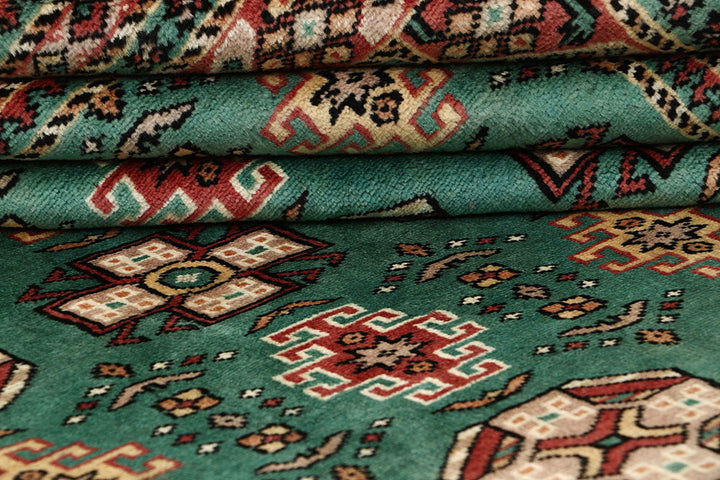 Medium Sea Green Caucasian 8' 4 x 11' 1 - No. 58538 - ALRUG Rug Store