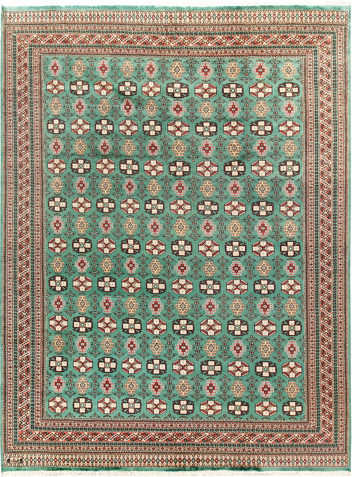 Medium Sea Green Caucasian 8' 4 x 11' 1 - No. 58538 - ALRUG Rug Store