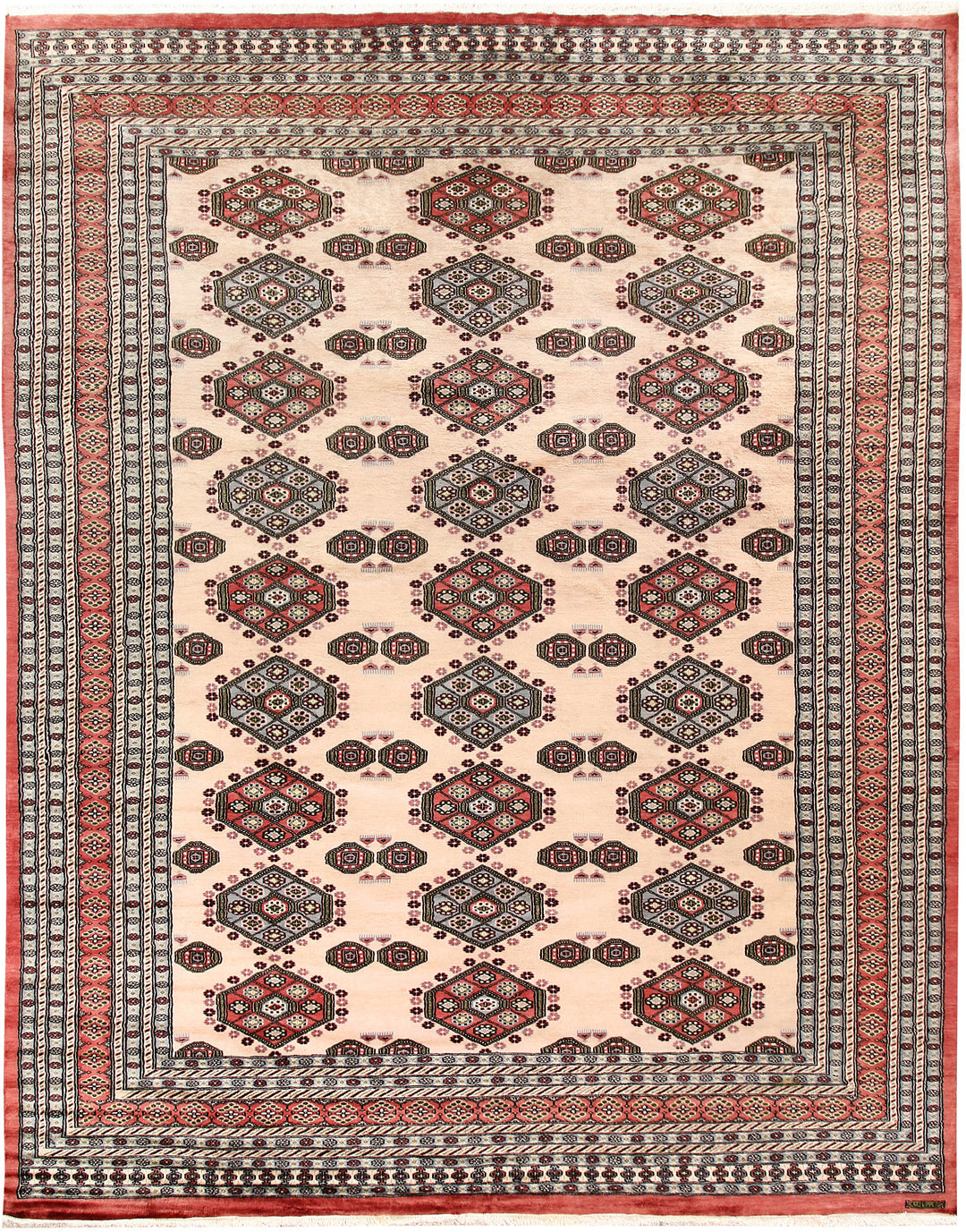 Blanched Almond Caucasian 9' 1 x 11' 10 - No. 58542 - ALRUG Rug Store
