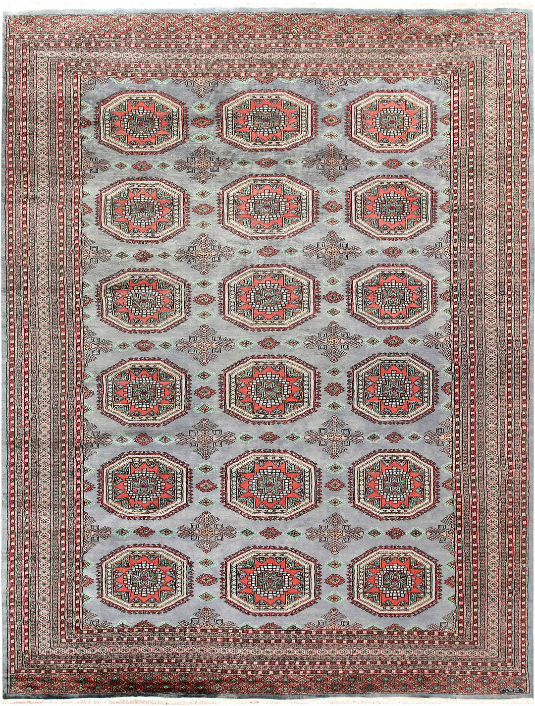 Light Slate Grey Caucasian 9' 3 x 12' 2 - No. 58547 - ALRUG Rug Store