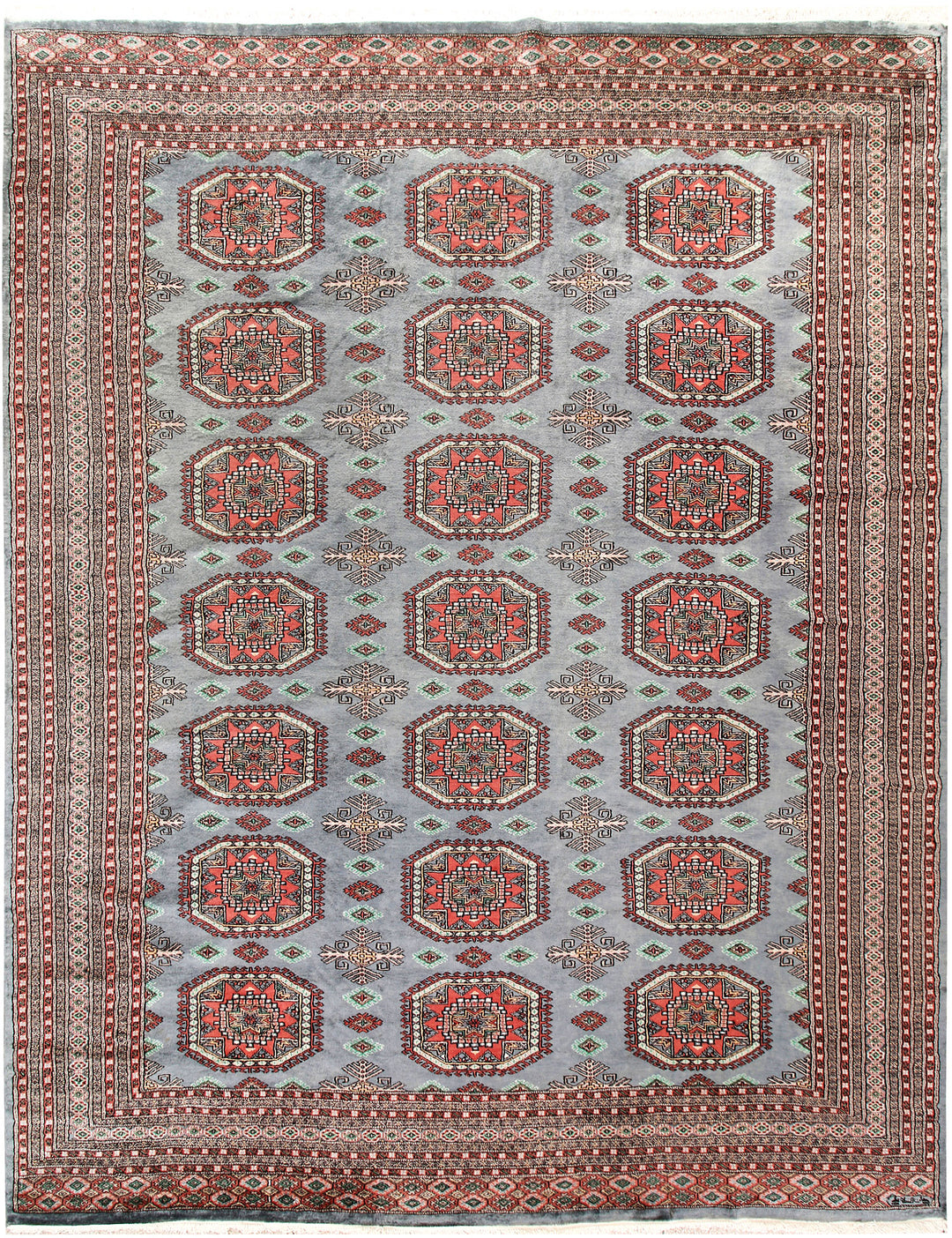 Light Slate Grey Caucasian 9' 2 x 11' 9 - No. 58548 - ALRUG Rug Store