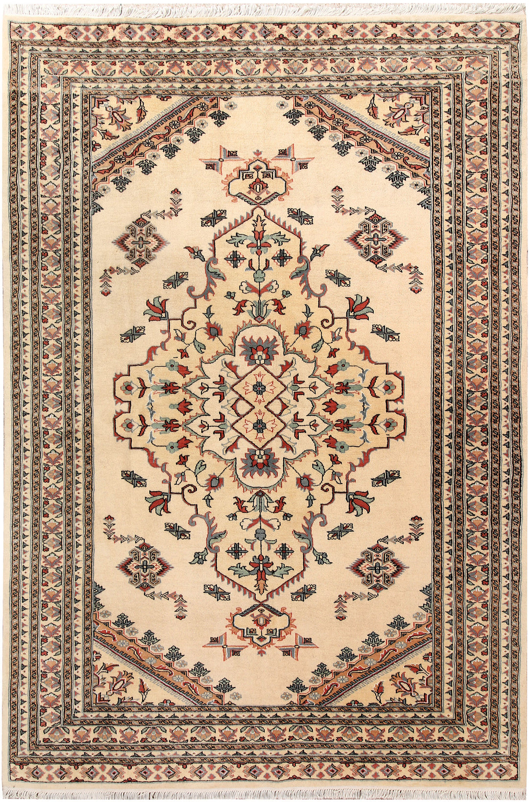 Blanched Almond Caucasian 6' 1 x 9' - No. 58549 - ALRUG Rug Store