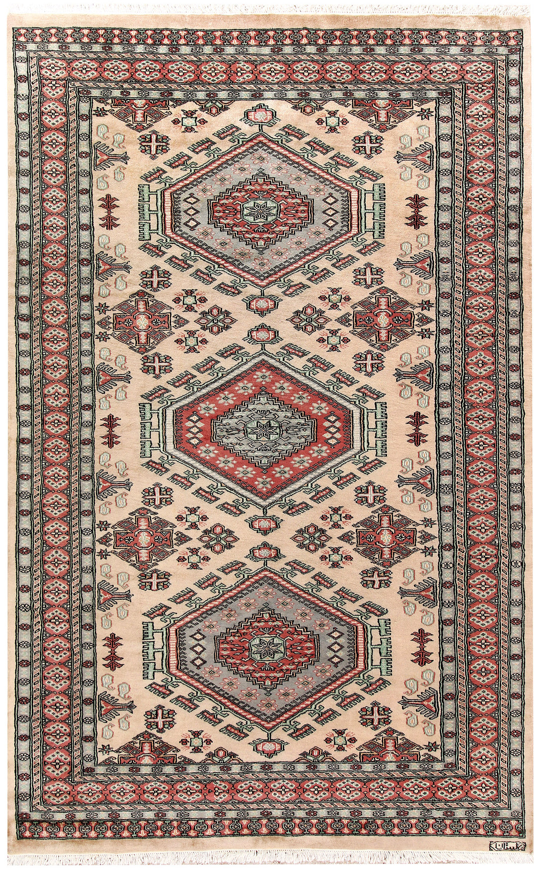Bisque Caucasian 5' 1 x 8' - No. 58554 - ALRUG Rug Store