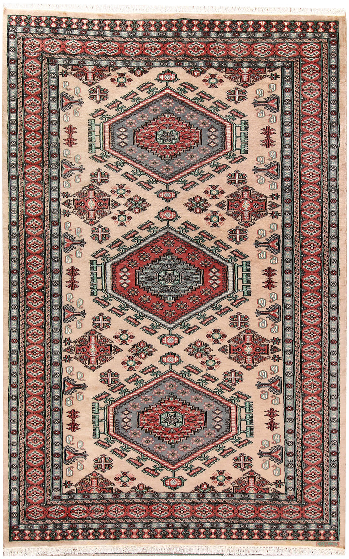 Bisque Caucasian 5' 1 x 7' 9 - No. 58555 - ALRUG Rug Store