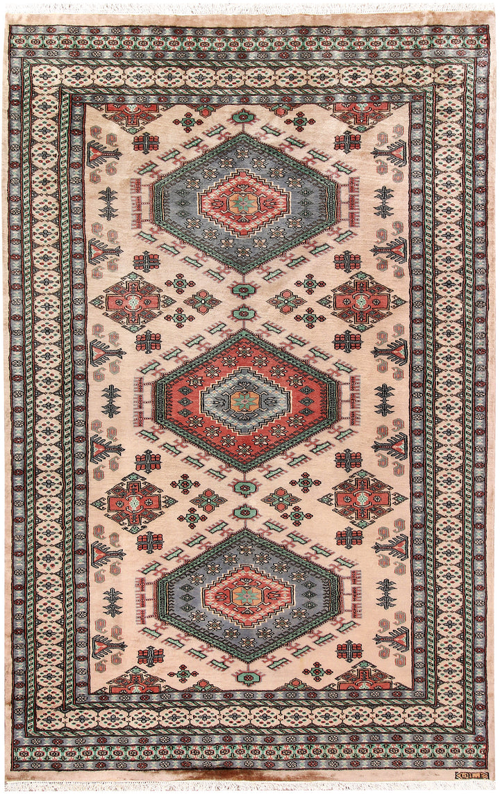 Bisque Caucasian 5' 1 x 8' 1 - No. 58558 - ALRUG Rug Store