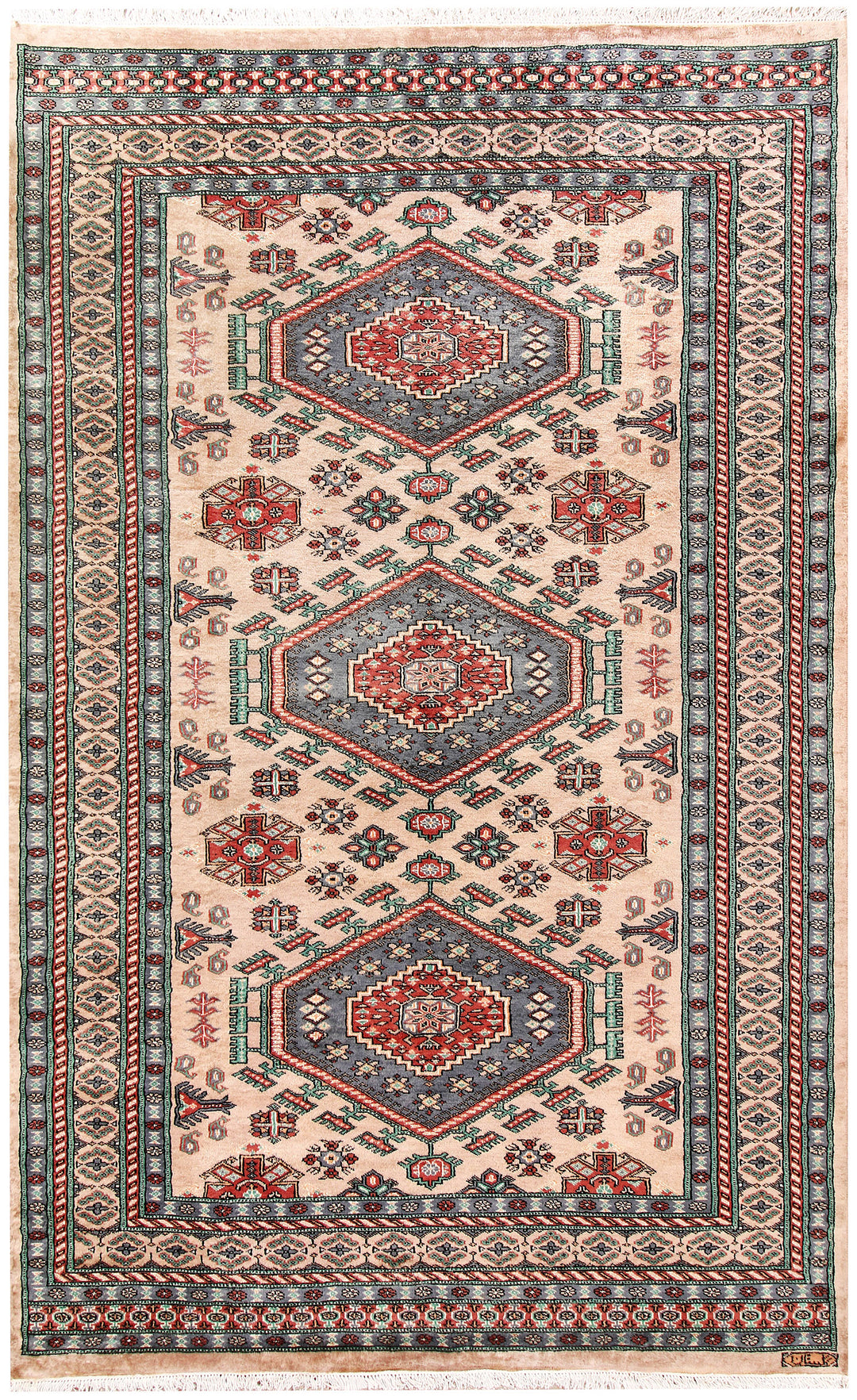 Bisque Caucasian 5' 1 x 8' 2 - No. 58560 - ALRUG Rug Store