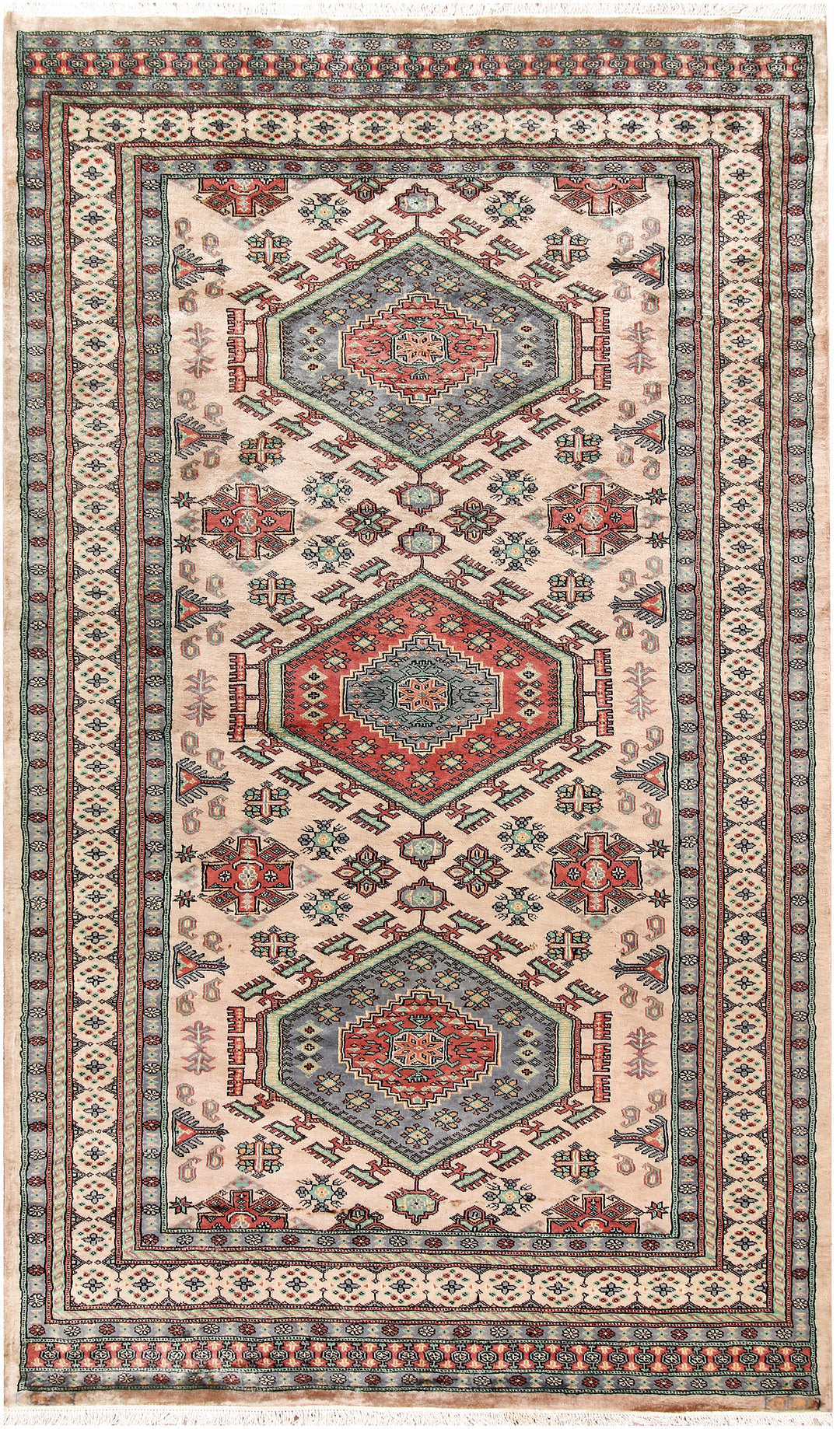 Bisque Caucasian 5' 1 x 8' 6 - No. 58563 - ALRUG Rug Store