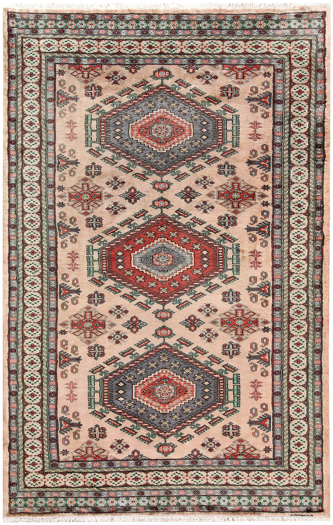 Bisque Caucasian 5' 1 x 8' - No. 58567 - ALRUG Rug Store