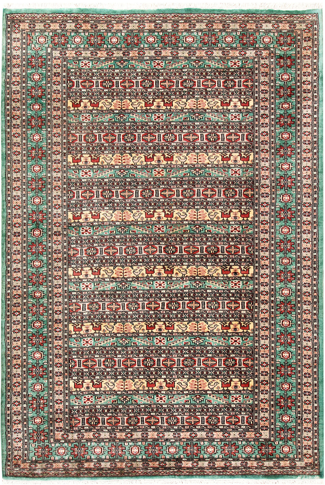 Medium Sea Green Caucasian 5' 3 x 7' 8 - No. 58570 - ALRUG Rug Store