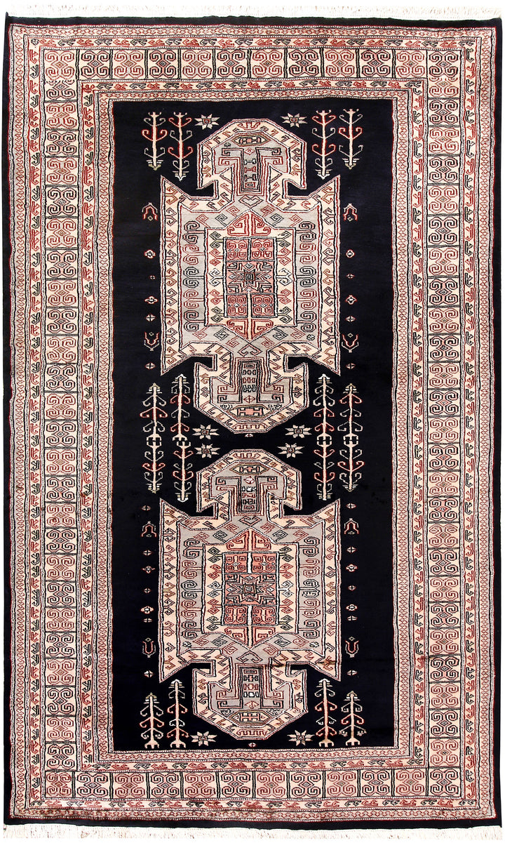 Black Caucasian 4'  11" x 8' " - No. QA56112