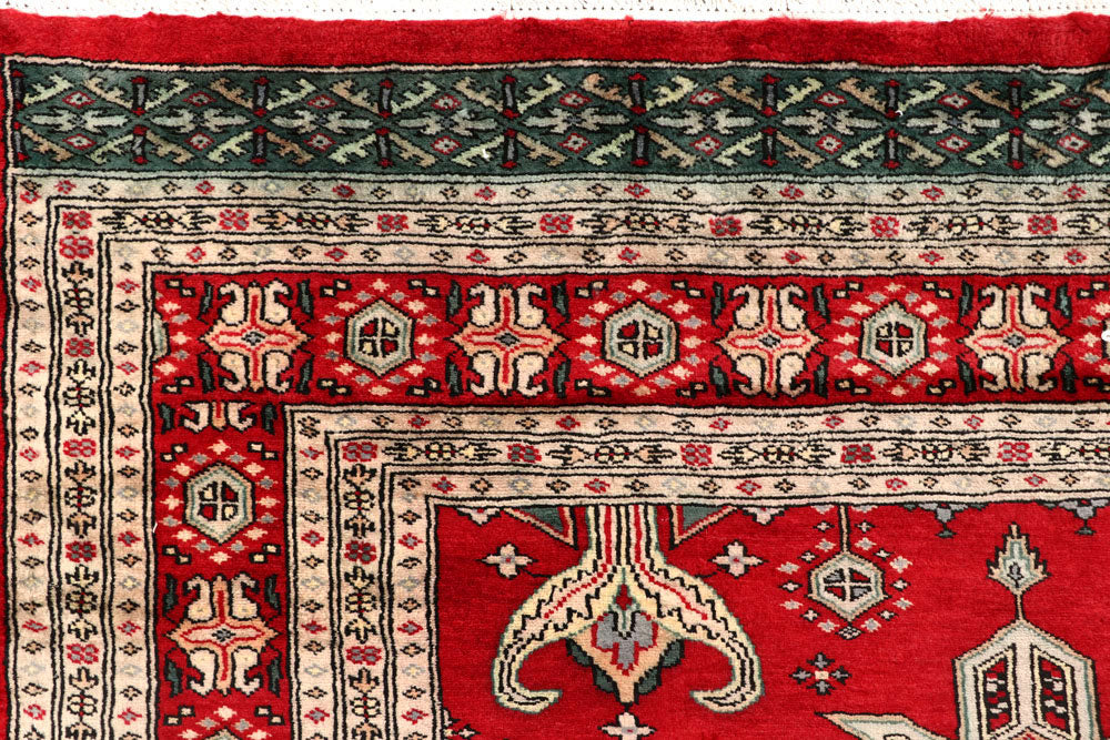 Red Caucasian 6' 10 x 6' 11 - No. 58575 - ALRUG Rug Store