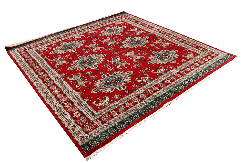Red Caucasian 6' 10 x 6' 11 - No. 58575 - ALRUG Rug Store
