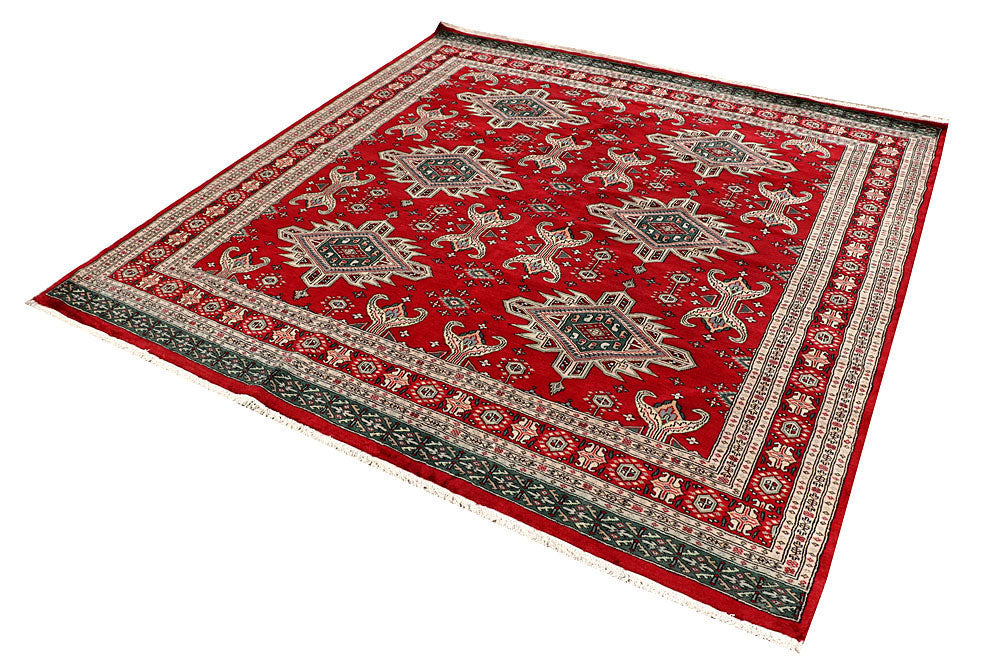 Red Caucasian 6' 10 x 6' 11 - No. 58575 - ALRUG Rug Store