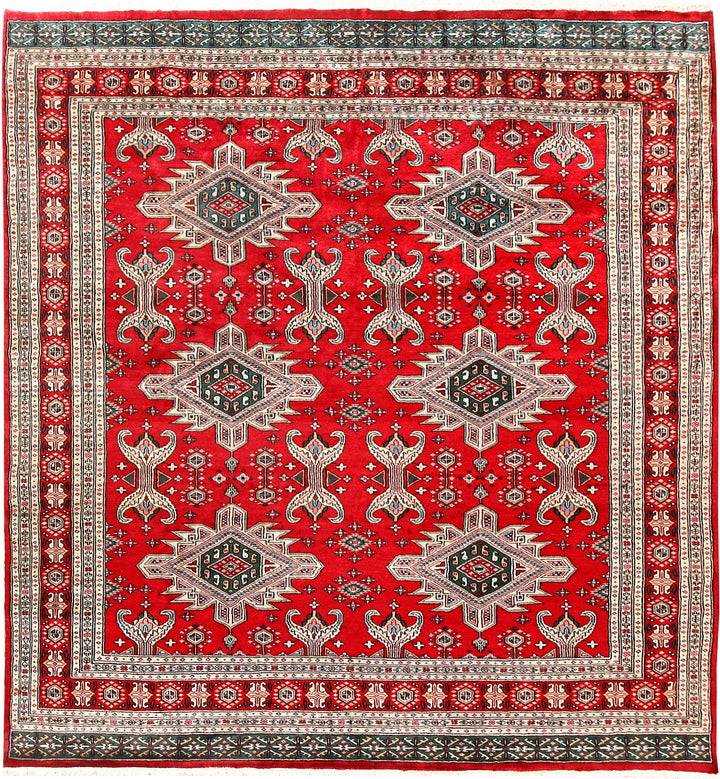 Red Caucasian 6'  7" x 7' " - No. QA28205